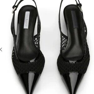 Tony Bianco Kendall Black Mesh Patent Heels